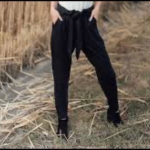 NWT Piphany Malmo paper bag waist pants XS